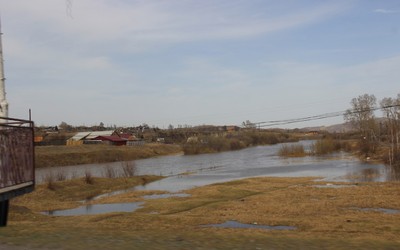 Уровень воды поднимается в реках Хакасии. Возможны подтопления и размыв дорог