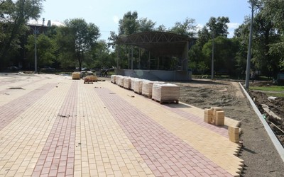 Работы в Черногорском парке завершат гораздо раньше срока