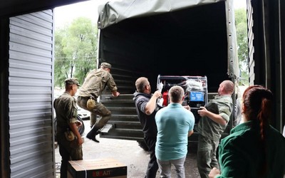 Партия гуманитарного груза ушла из Абакана на Донбасс