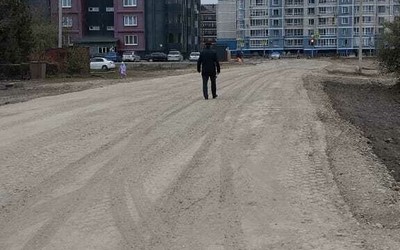 Основание дороги между магистральной Кирова и Богдана Хмельницкого почти готово