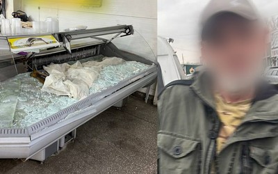 Мужчина с топором разгромил витрину на республиканском рынке в Абакане