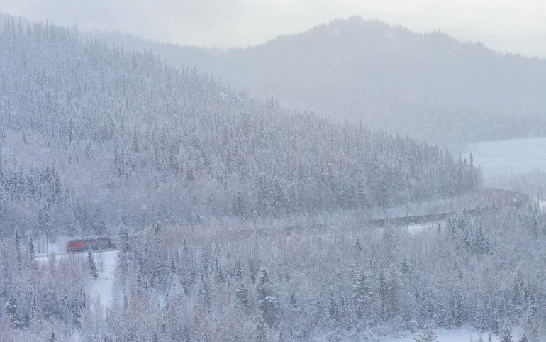 До -42°: в особом режиме из-за сильных морозов работает КрасЖД