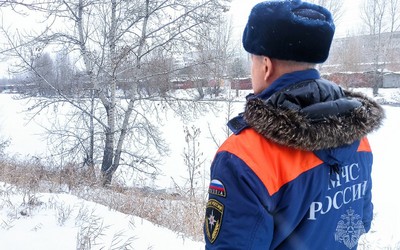 Морозы укрепили лёд в Хакасии