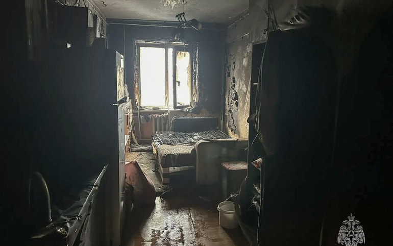 Из-за пожара в общежитии на Тараса Шевченко в Абакане эвакуировали людей