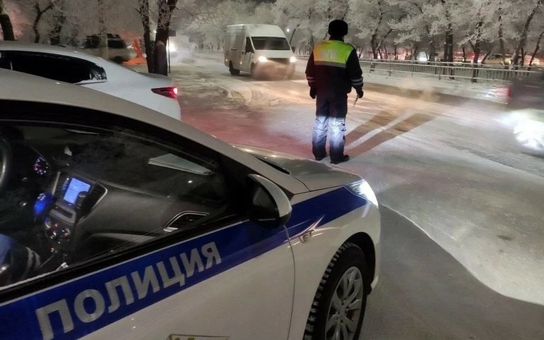 91 пьяного водителя задержали в новогодние праздники в Хакасии