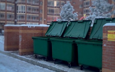 Почти 300 раз горели мусорные баки в Хакасии в новогодние праздники