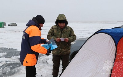 Лед в Хакасии укрепляется. О последних замерах рассказали в МЧС