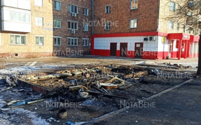 Дома, цветочный павильон и магазин горели в Хакасии