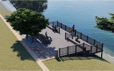 На набережной по проезду Северный появится новая площадка для отдыха