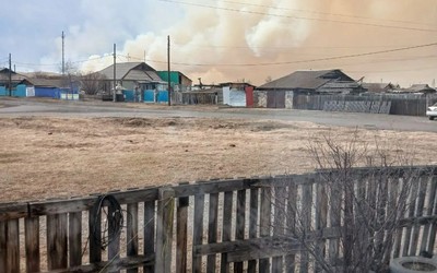 Крупный степной пожар тушили вечером под Новониколаевкой