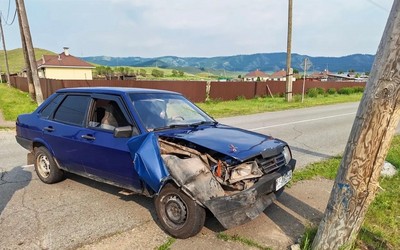 Двое детей пострадали в ДТП c пьяным бесправником в Усть-Абаканском районе