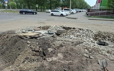 Ливневку оборудуют на Дружбы Народов у ТЦ «Преображенский» в Абакане