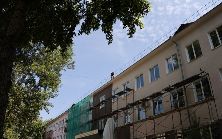 Фасад старого УПК в Абакане станет молочно-бежевым