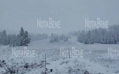 На Ергаках уже снежно