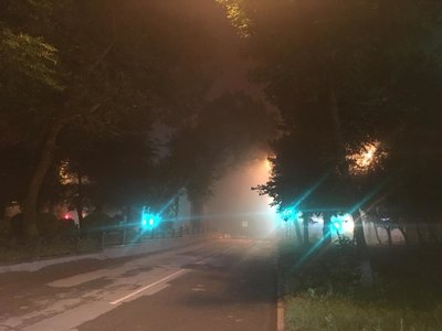 Жителей Абакана напугал густой ночной туман