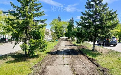 В Черногорске началось масштабное благоустройство Советской