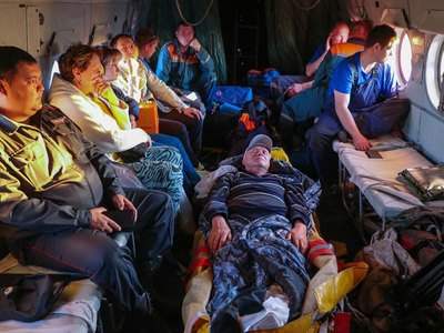 Из хакасской тайги эвакуировали травмированного красноярца 