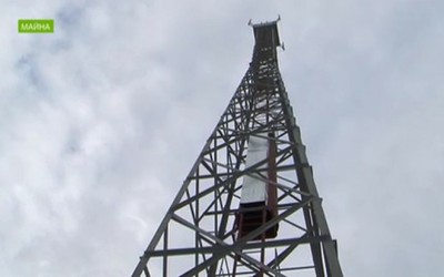 В посёлке Майна на территории роддома появилась вышка сотовой связи
