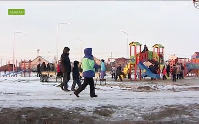 Парк "Баранка" в Красном Абакане почти готов
