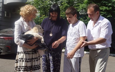 Владимир Путин подарил 12-летнему школьнику из Красноярска щенка золотистого ретривера