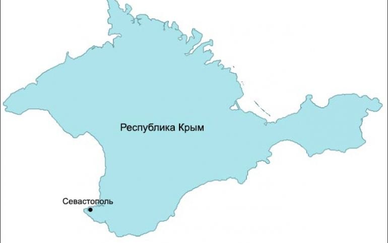 Карта российского крыма