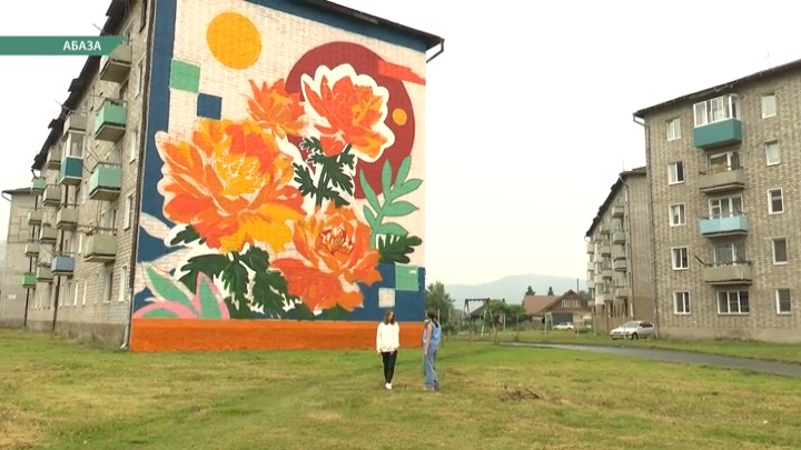Уличные художники их разных городов страны разукрашивают Абазу