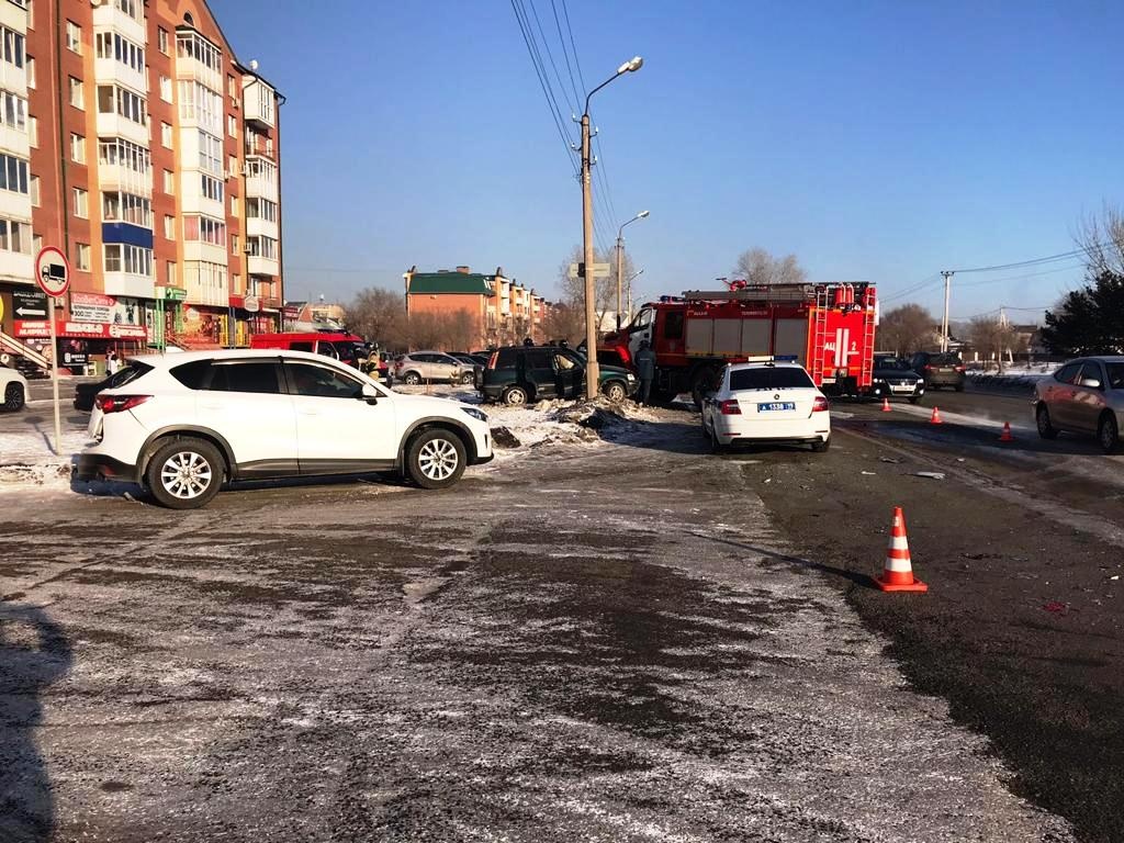 В ДТП с пожарной машиной в Абакане пострадали двое | Медиагруппа 